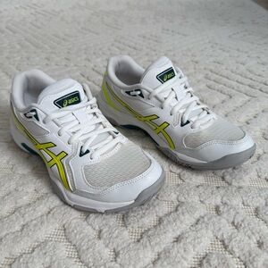 ASICS Gel-Rocket Volleyball Court Shoes White Neon Yellow Women’s Size 7